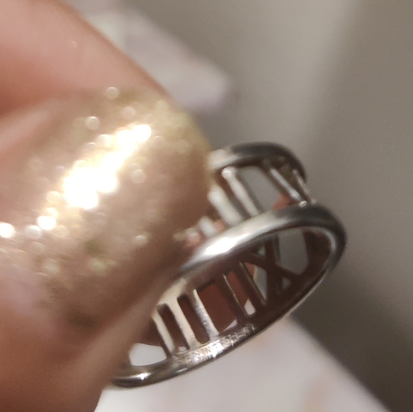 Sterling Forever Roman Numeral Ring Size 7 - Picture 8 of 9